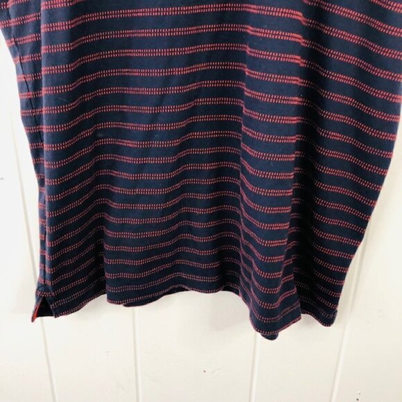 Banana Republic Men's Blue & Red Striped Polo Shirt Large - Picture 6 of 8